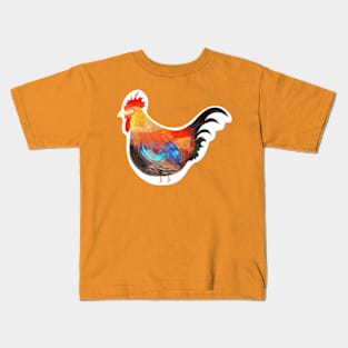 Colorful Rooster Kids T-Shirt